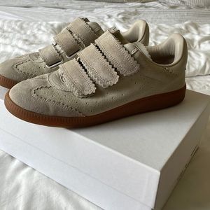 Isabel Marant Beth Sneakers - Size 37 Ecru Suede/Leather